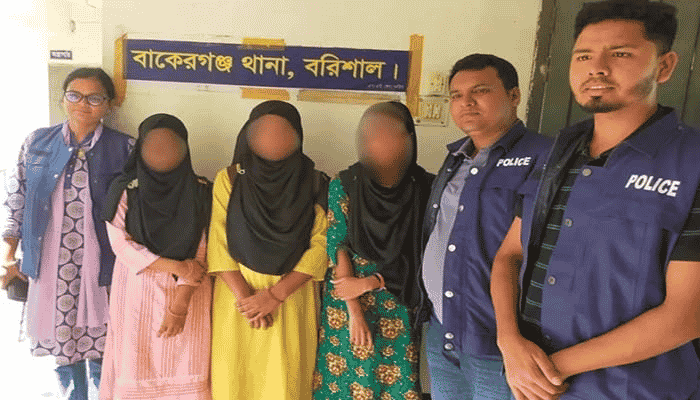 বাকেরগঞ্জের নিখোঁজ ৩ ছাত্রী ঢাকায় উদ্ধার