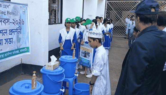 ঝালকাঠিতে বিশ্ব হাত ধোয়া দিবস পালিত