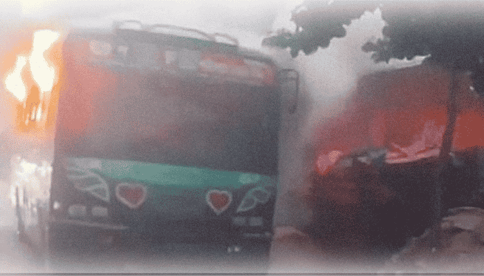 ৩ দিনে বাসে আগুন ও ককটেল বিস্ফোরণ; যাত্রাবাড়ীর ঘটনায় গ্রেপ্তার ৪