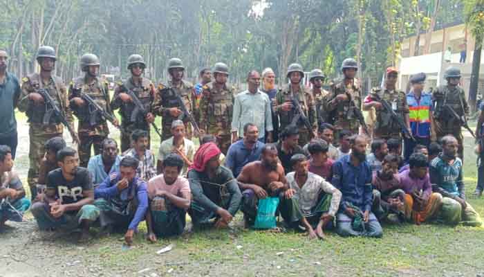 মেঘনায় অভিযান: ২৭ জেলে আটক, ২২ লাখ মিটার জাল জব্দ