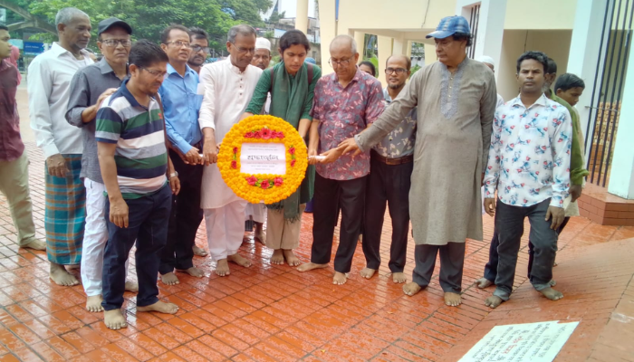 ফুলবাড়ি শহীদ স্মরণে বরিশালে সমাবেশ ও শ্রদ্ধাঞ্জলি