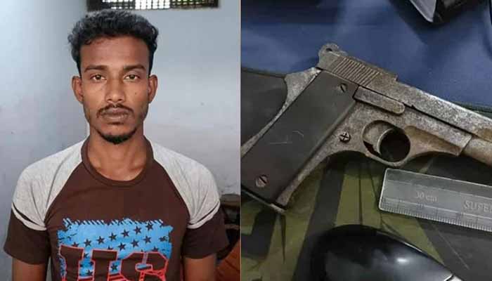 বিদেশি পিস্তলসহ গ্রেপ্তার  জামায়াত ইসলামী কর্মী