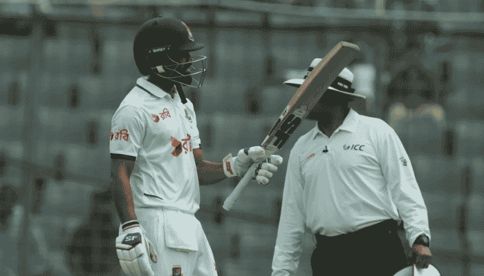 মিরপুর টেস্ট; দিনশেষে বাংলাদেশ ২১৩/৩, সাদমান ৯৯