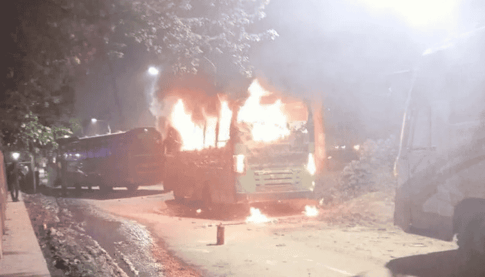 ঢাকায় বাসে - সিরাজগঞ্জে ট্রাকে আগুন; হাতবোমা বিস্ফোরণ