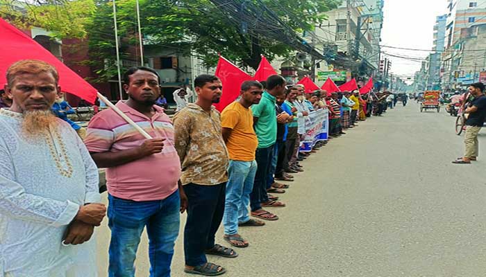 নিউমুরিং টার্মিনাল ইজারা: বরিশালে প্রতিবাদ, বিক্ষোভ
