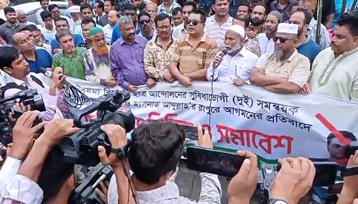 রংপুরে সফরে সমন্বয়ক সারজিস,  হাসনাত যাননি, জাতীয় পার্টির লাঠি মিছিল